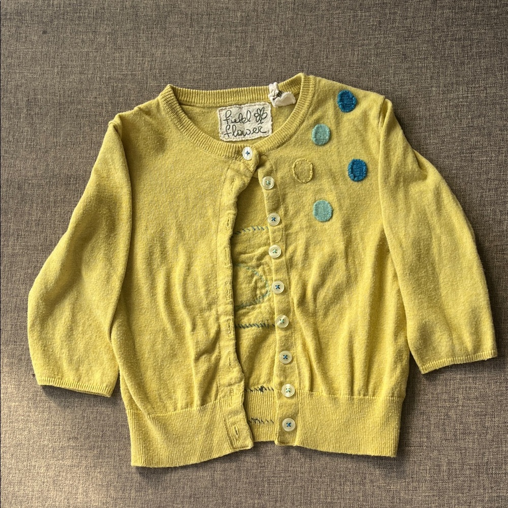 Boutique Kids Cardigan with Hand Stitch Design 2T